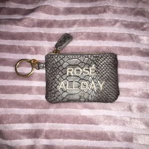 Snakeskin keychain wallet